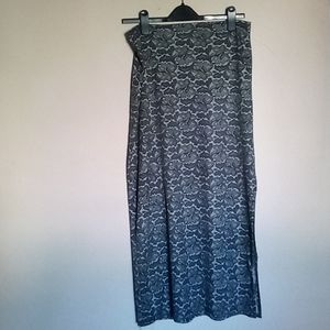 Black and gray maxi skirt. Size M 8-10